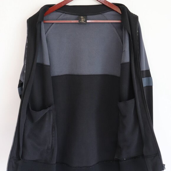 October's Very Own OVO Runner Logo Zip-Up Track Jacket Black/Gray Size Large - Picture 3 of 9